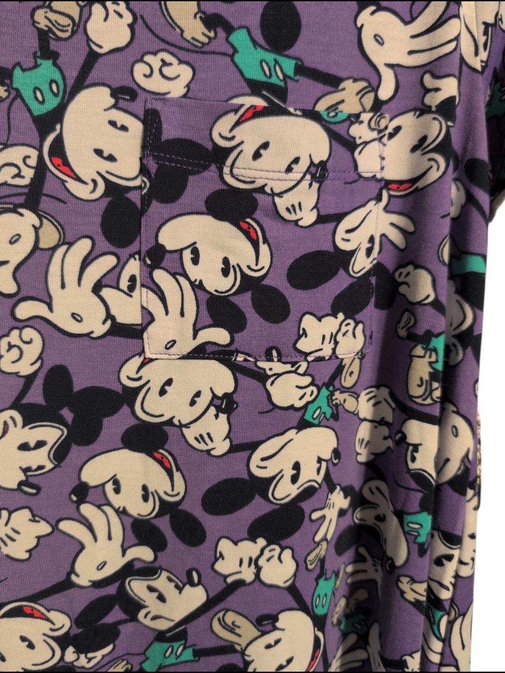 Nwt LuLaRoe Purple Mickey Mouse Dress Travel Casual Disney Carly Small